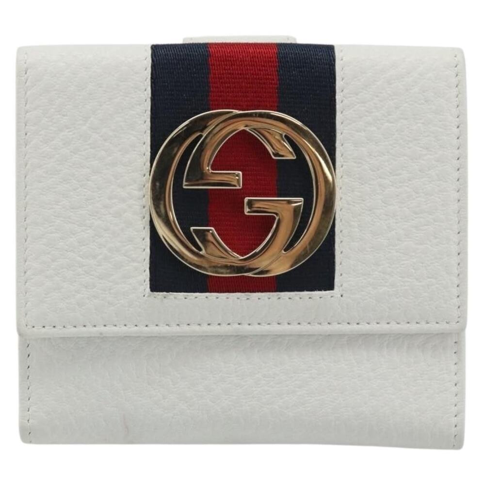 Gucci Interlocking Web Wallet White